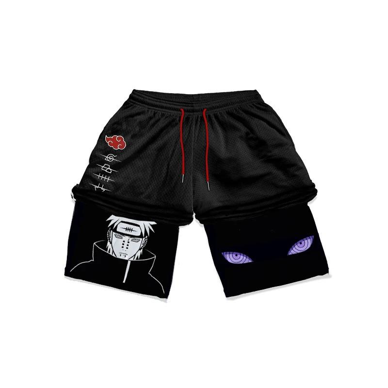 Men Shoes Models - Naruto Men Anime Peripheral Shorts Double