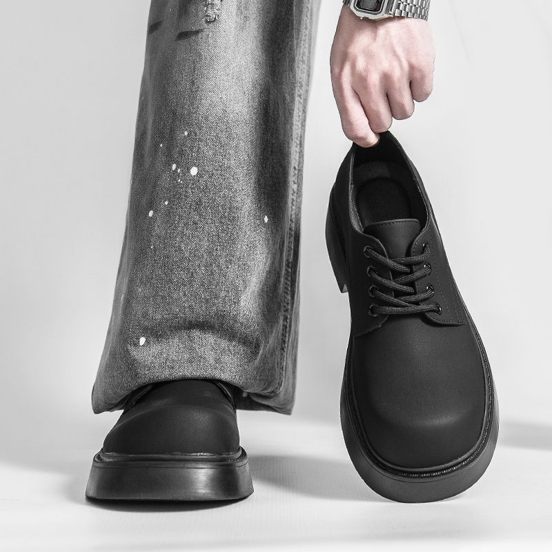 Men Shoes Jeans - Business Formal Dress Shoes Black Color