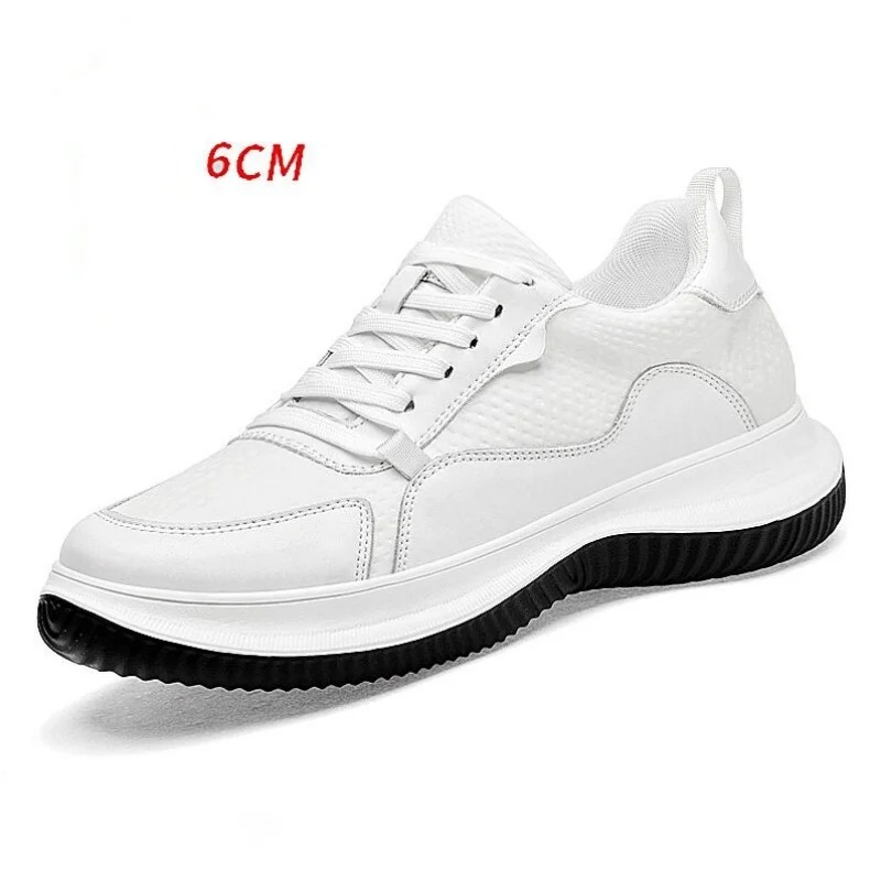 White Cow Leather Elevator Sne - Men'S Shoes Height Increase 리뷰 및 가격