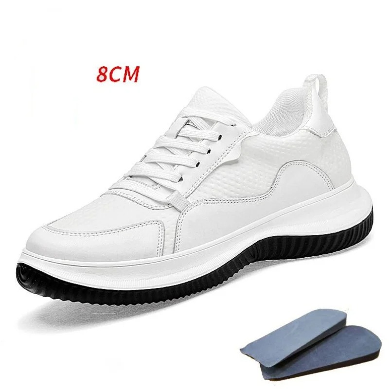 White Cow Leather Elevator Sne - Men'S Shoes Height Increase 리뷰 및 가격