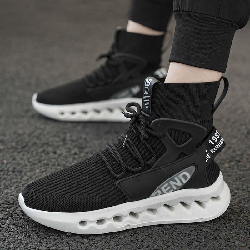 Trendy Men High Top Sock Shoes - Men Shoes Office 리뷰 및 가격