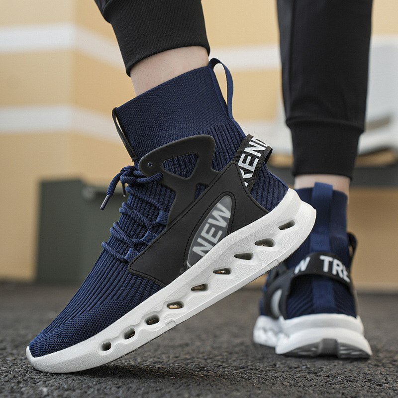 Trendy Men High Top Sock Shoes - Men Shoes Office 리뷰 및 가격