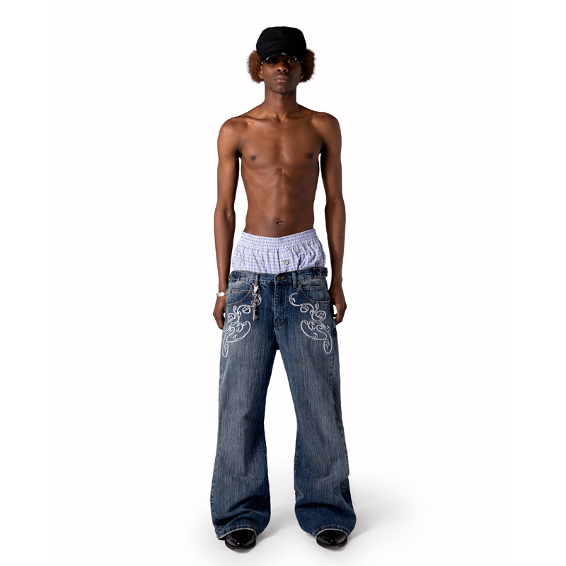 Y2k Blue Opening Bootcut Jeans - Men Shoes Jeans 리뷰 및 가격