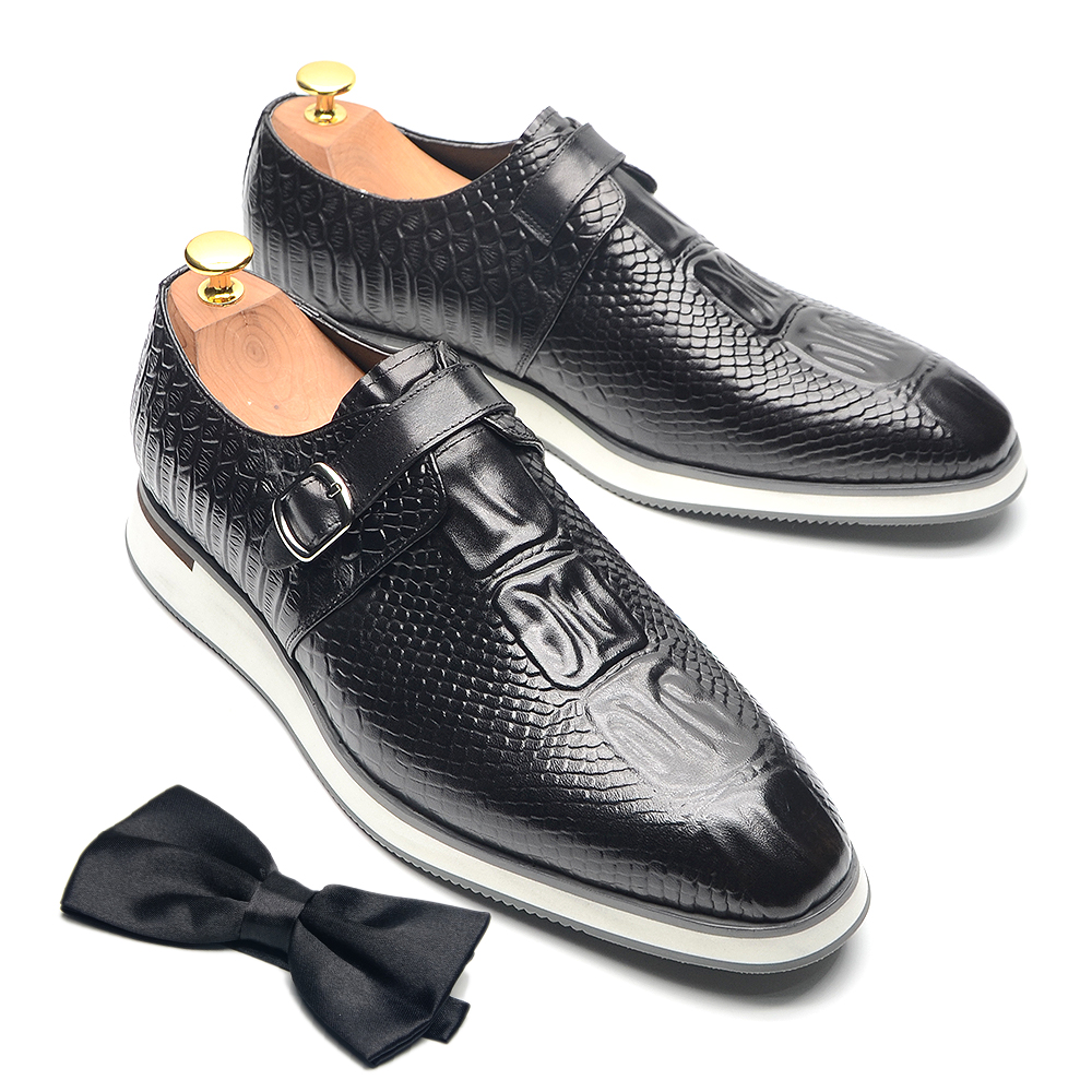 Cow Genuine Leather Men's Casu - Monk Strap Shoe 리뷰 및 가격