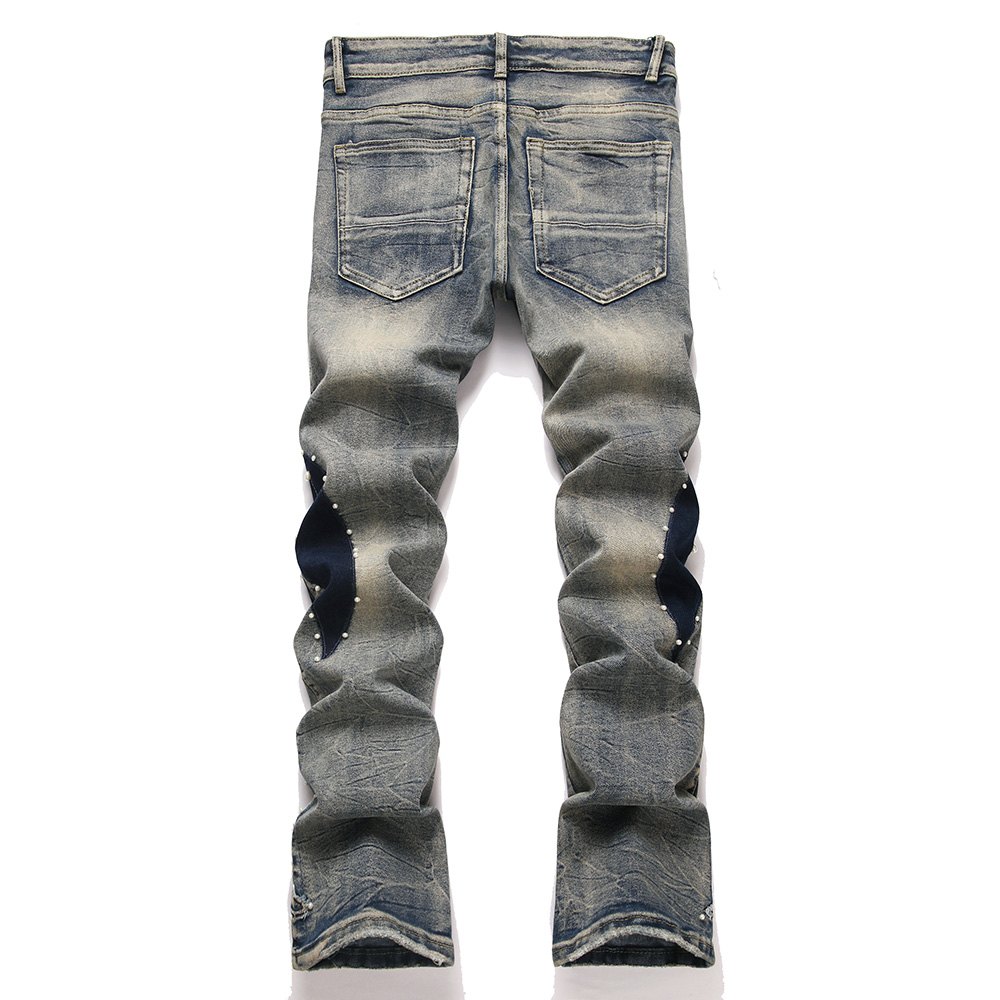 Men's Pearl Boot Cut Denim Jea - Men Shoes Jeans 리뷰 및 가격