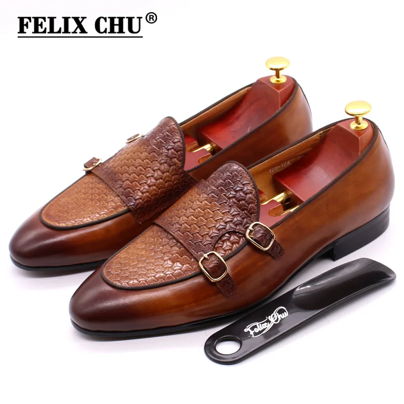 Men's Genuine Leather Loafers  - Monk Strap Shoe 리뷰 및 가격