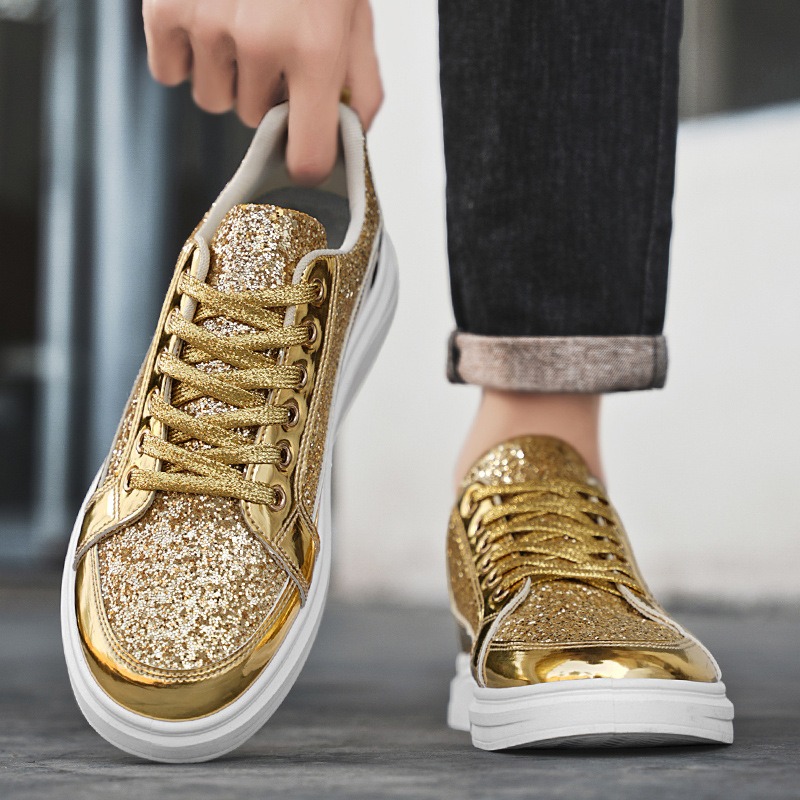 Gold Men's Sneakers 2025 New L - Men'S Shoes Size 43 In Us 리뷰 및 가격