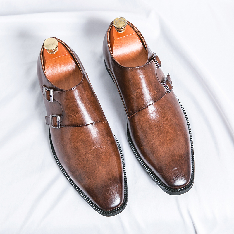 Men's Monk Leather Shoes Point - Monk Strap Shoe 리뷰 및 가격