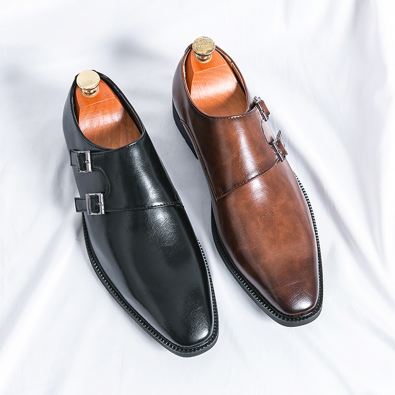 Men's Monk Leather Shoes Point - Monk Strap Shoe 리뷰 및 가격