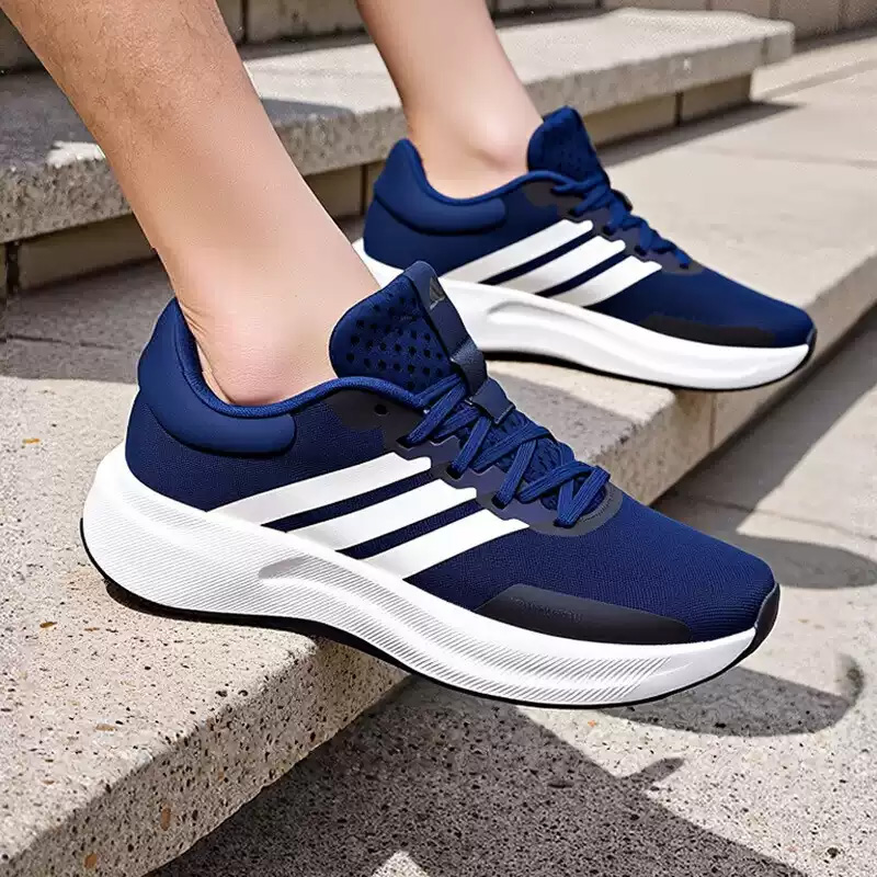 adidas  Navy Blue Three Stripe - Men Shoes Jd 리뷰 및 가격