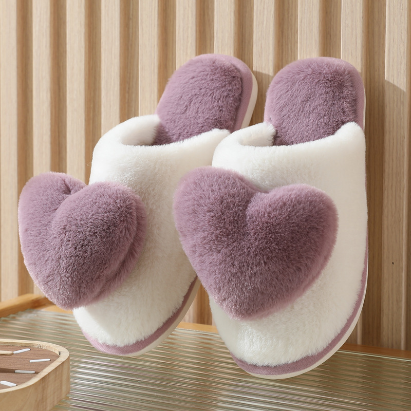 Winter Warm Heart Pattern Cott - Men Shoes For Winter 리뷰 및 가격