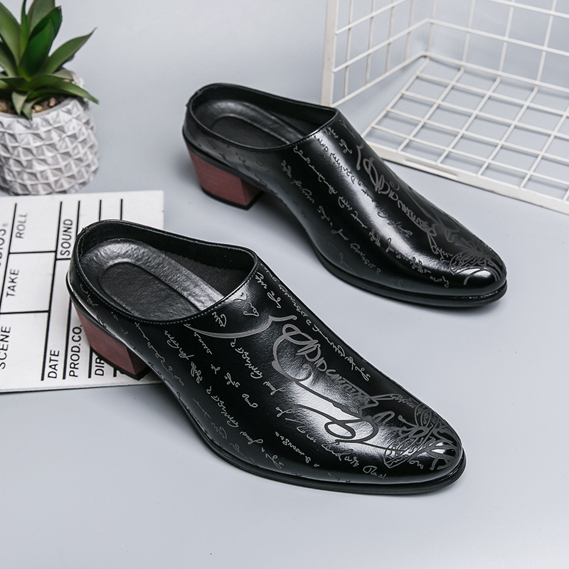 Men Brown Leather Mules Slippe - Men Shoes Office 리뷰 및 가격