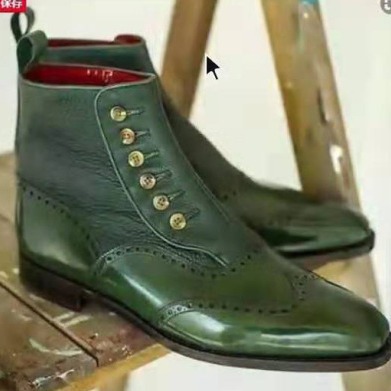 Men's Leather Suede Chelsea Bo - Men Shoes Office 리뷰 및 가격