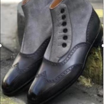 Men's Leather Suede Chelsea Bo - Men Shoes Office 리뷰 및 가격