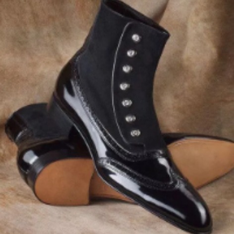 Men's Leather Suede Chelsea Bo - Men Shoes Office 리뷰 및 가격