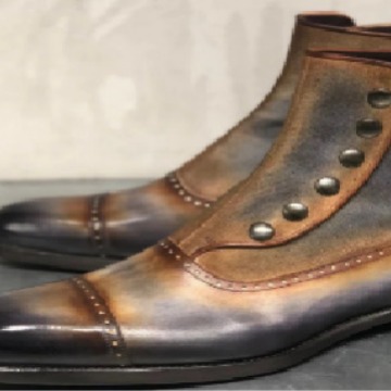 Men's Leather Suede Chelsea Bo - Men Shoes Office 리뷰 및 가격