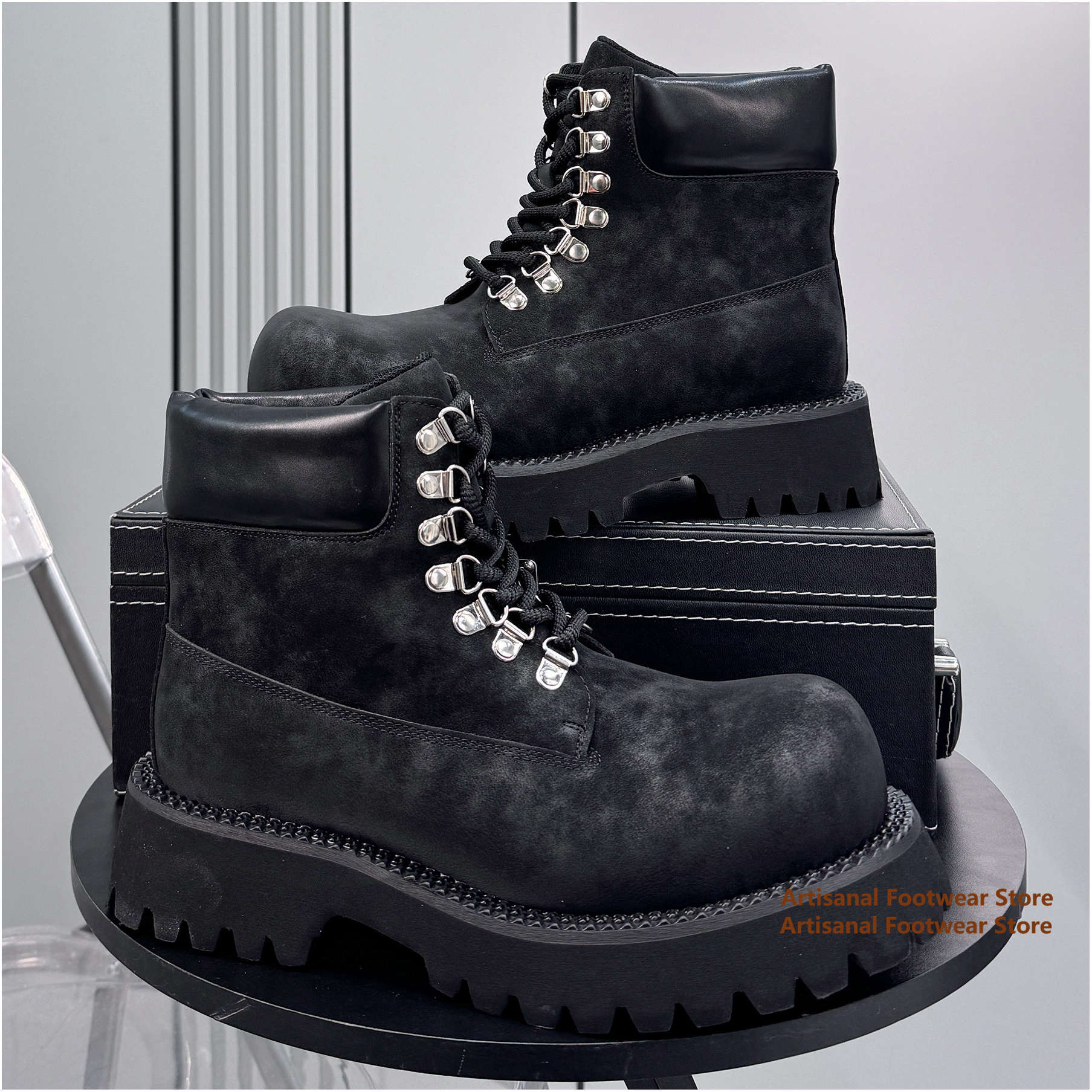 Thick-Soled High Top Men's Boo - Men'S Shoes Height Increase 리뷰 및 가격