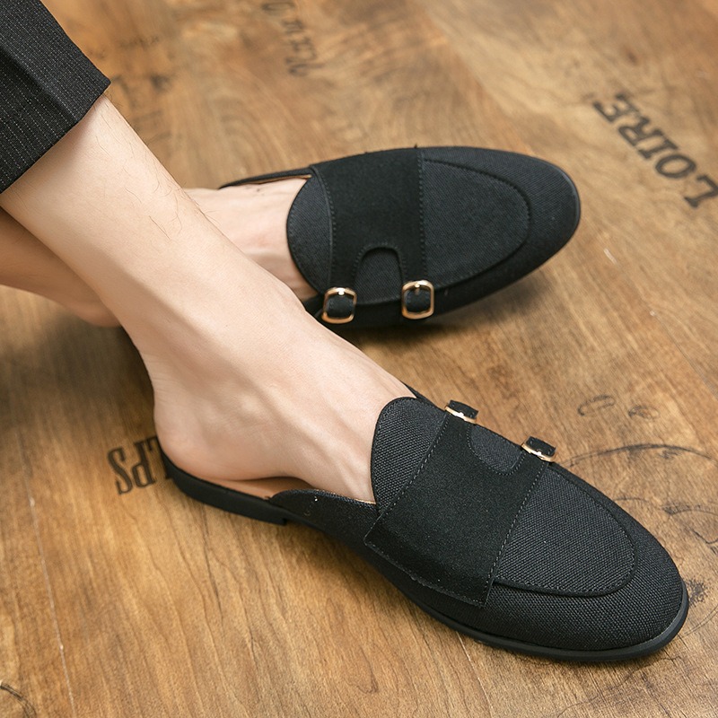 canvas mules half shoes for ma - Monk Strap Shoe 리뷰 및 가격