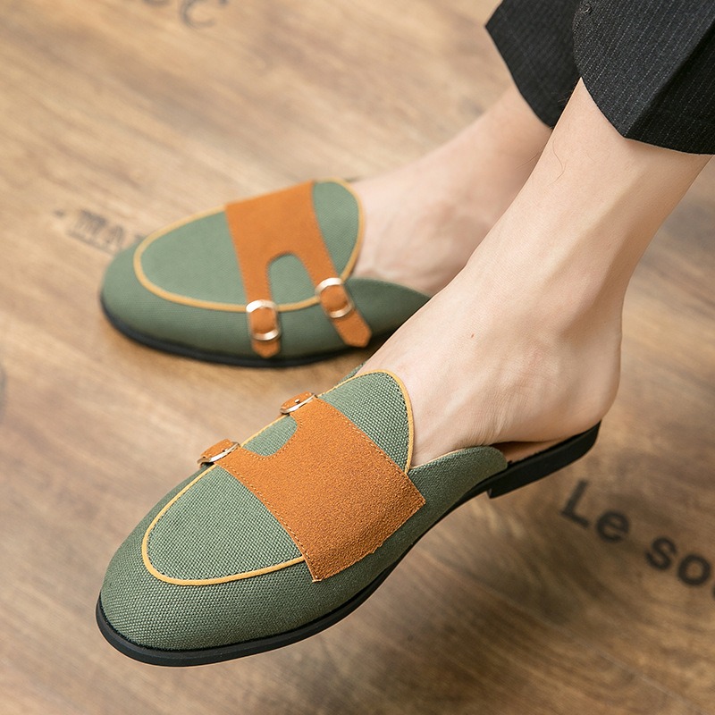 canvas mules half shoes for ma - Monk Strap Shoe 리뷰 및 가격