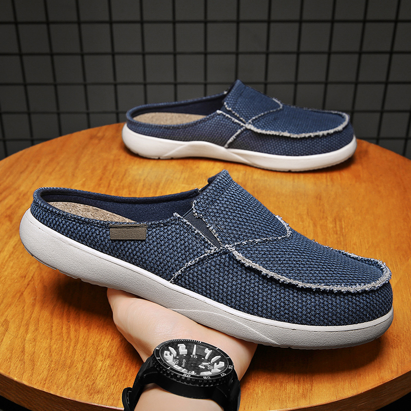 Canvas Slip on Half Shoes for  - Men Shoes Xxl 리뷰 및 가격
