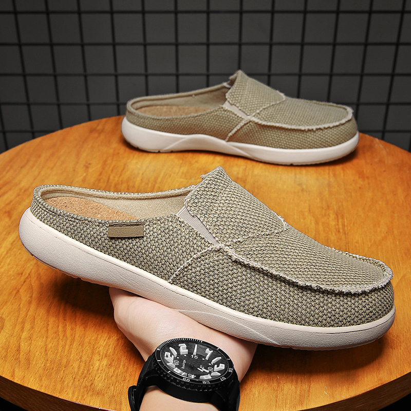 Canvas Slip on Half Shoes for  - Men Shoes Xxl 리뷰 및 가격