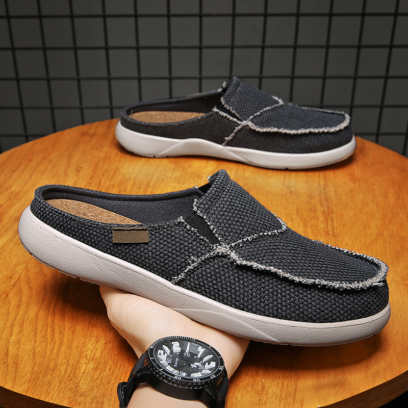 Canvas Slip on Half Shoes for  - Men Shoes Xxl 리뷰 및 가격