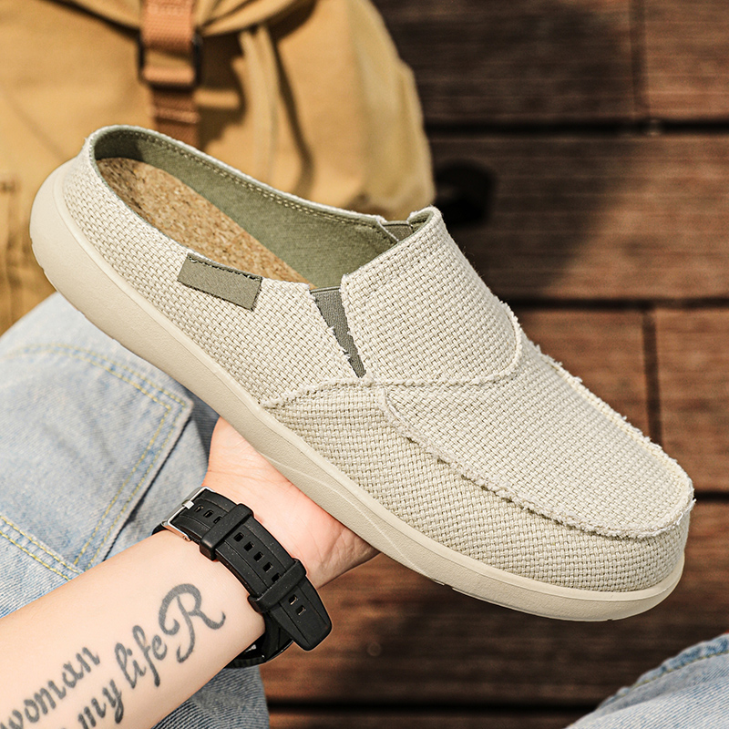 Canvas Slip on Half Shoes for  - Men Shoes Xxl 리뷰 및 가격