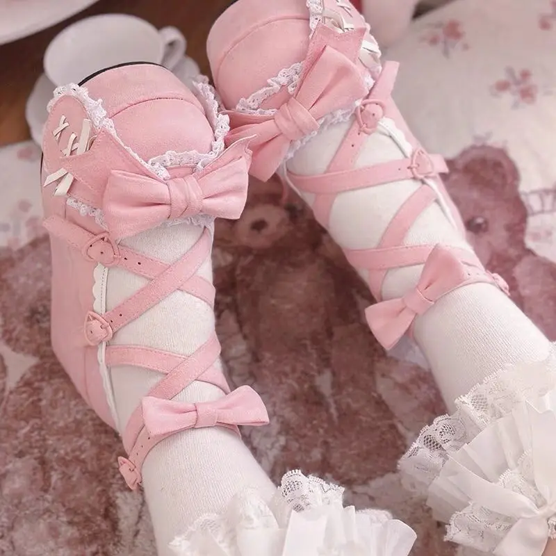 Lovely Girls Lolita Cute Bowkn - Monk Strap Shoe 리뷰 및 가격