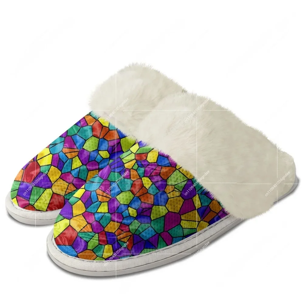 Custom Abstract Multicolor Plu - Men Shoes For Winter 리뷰 및 가격