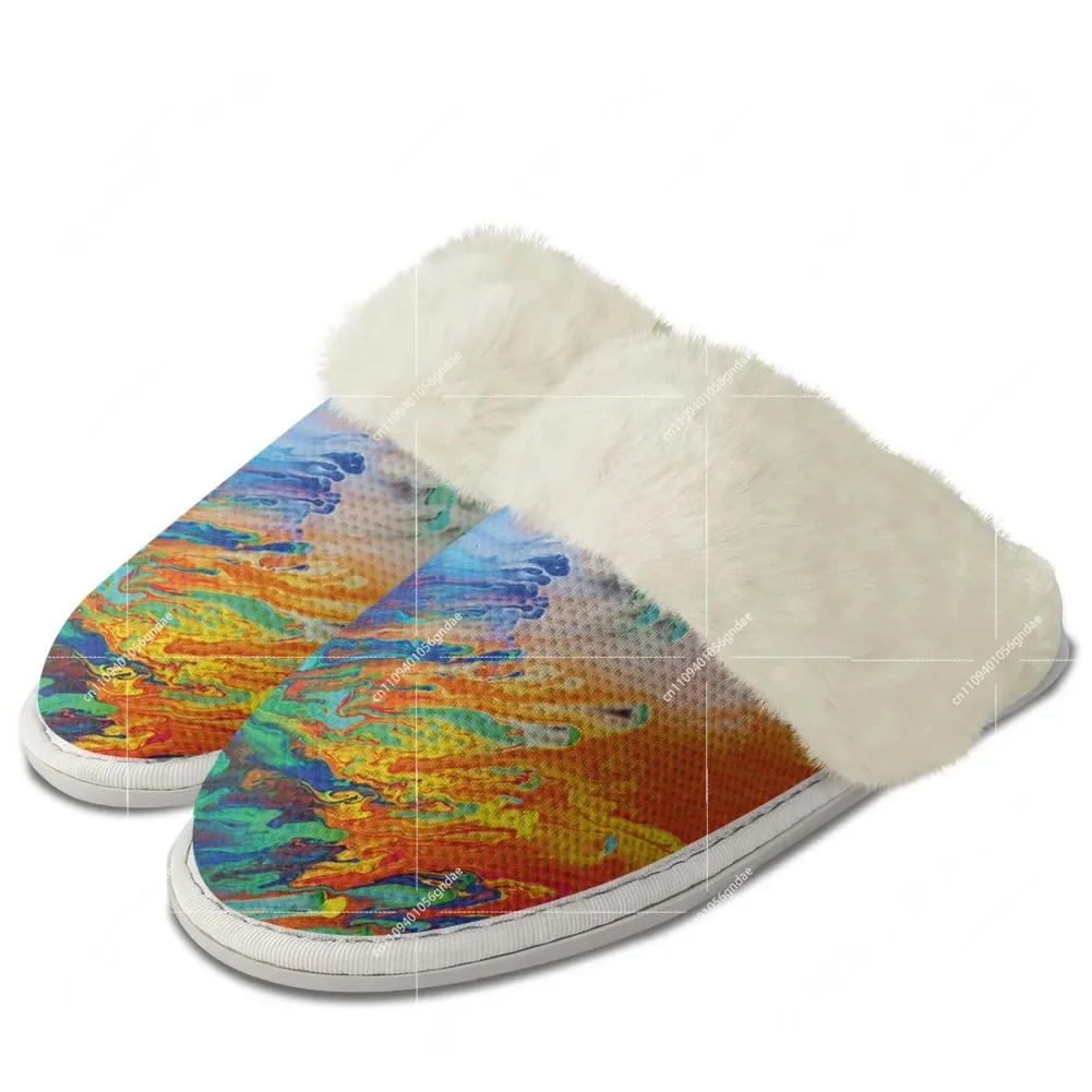 Custom Abstract Multicolor Plu - Men Shoes For Winter 리뷰 및 가격