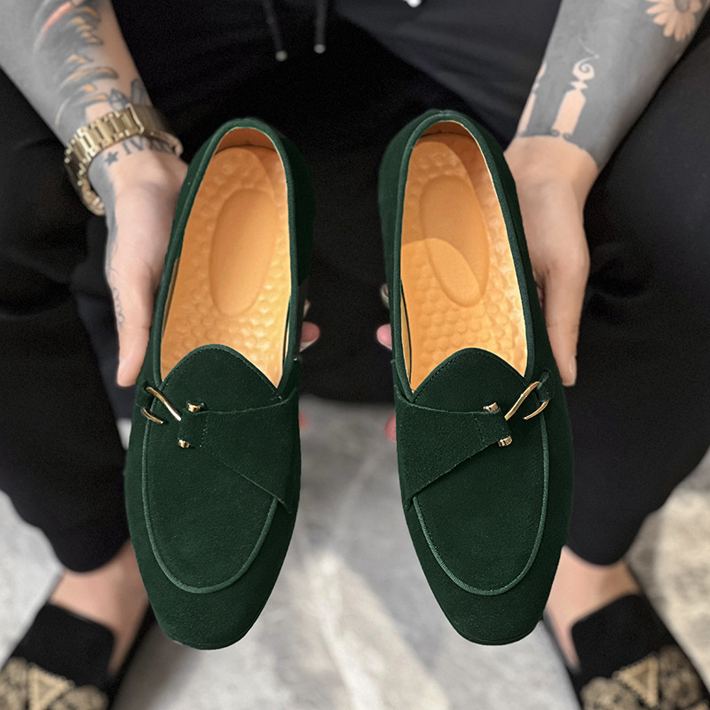 New Mens Trendy Pointed Suede  - Monk Strap Shoe 리뷰 및 가격