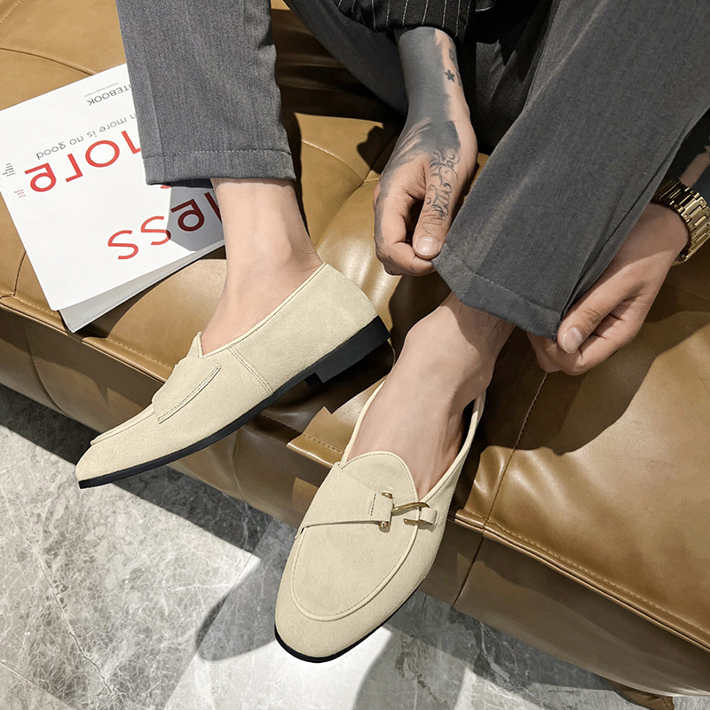 New Mens Trendy Pointed Suede  - Monk Strap Shoe 리뷰 및 가격