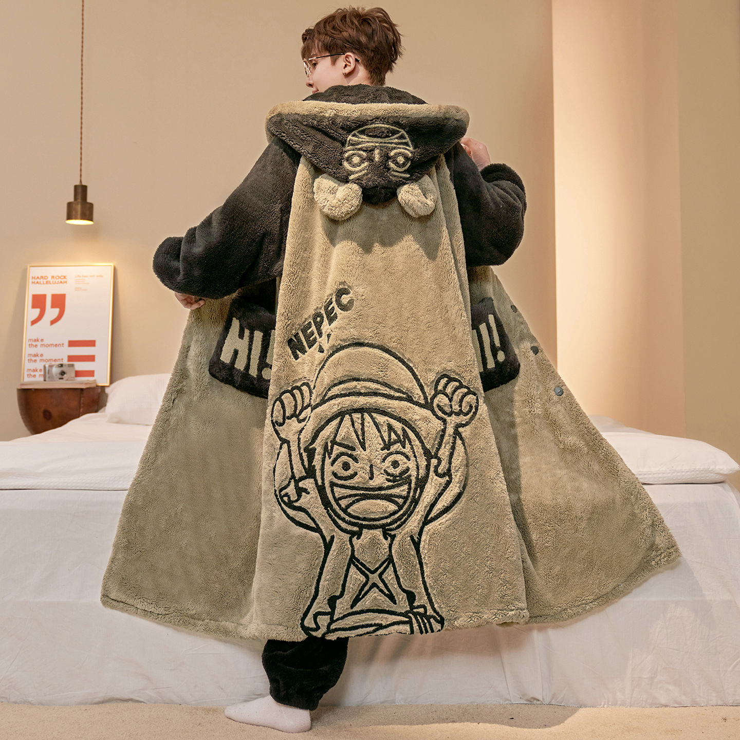 One Piece Luffy Bathrobe Anime - Men Shoes Models 리뷰 및 가격