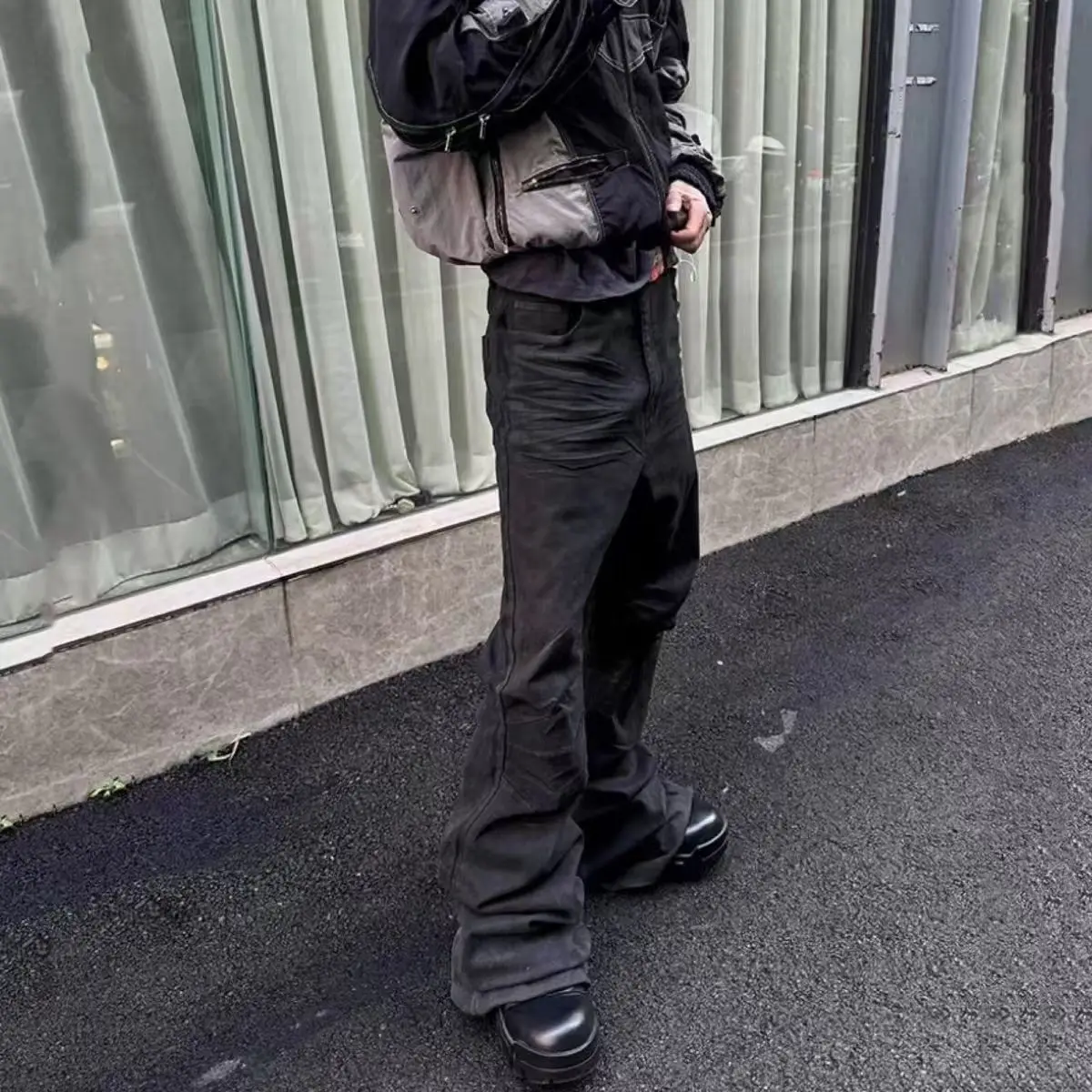 High street coated micro-flare - Men Shoes Jeans 리뷰 및 가격